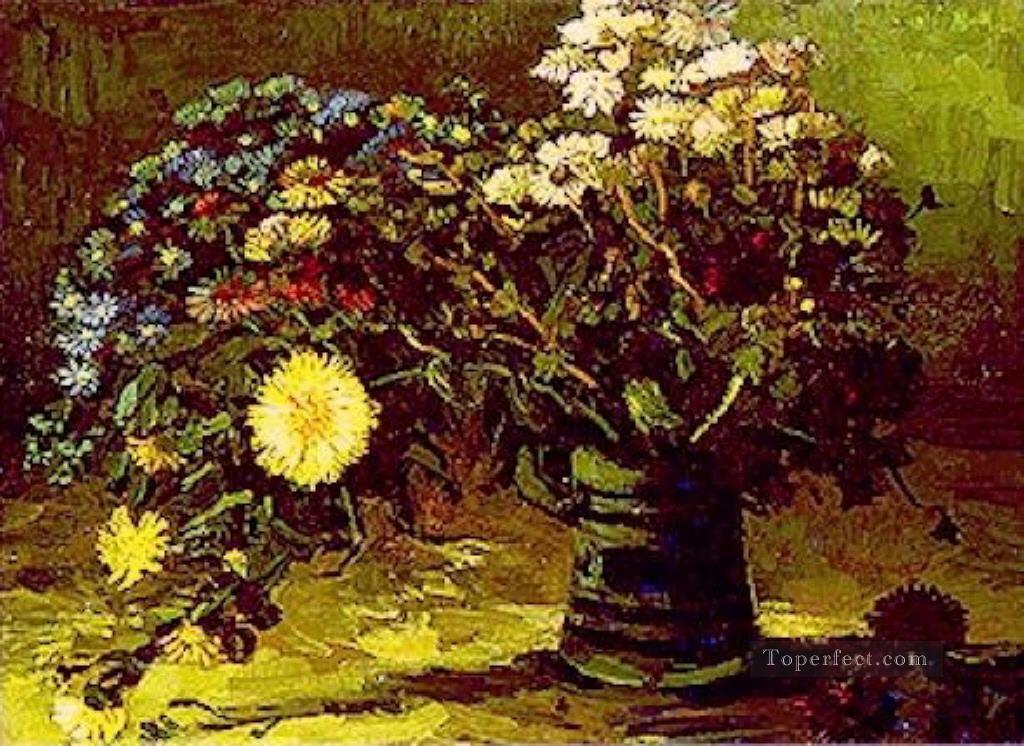 Jarrón con Margaritas Vincent van Gogh Pintura al óleo